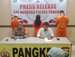 Polres Pangkep Menggelar Press Release Kasus Narkoba